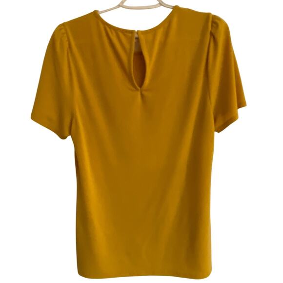 Philosophy Gold Short Sleeve Hook and Eye Top Professional Work - Picture 2 of 4